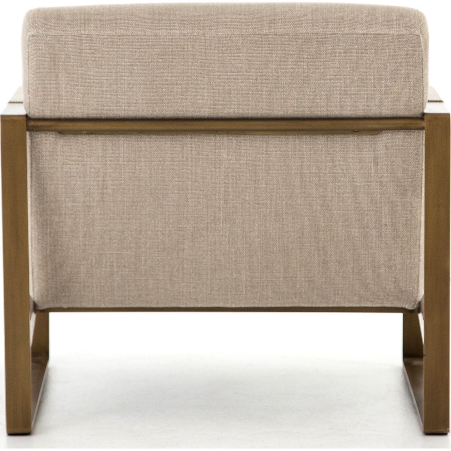 002 S-279376 | Additional Silo | Jules Chair by Four Hands in stnwsh print ecru, antique brs and stonewash print ecru. Made from 100% flax, linen, iron, 100% polyester in a modern style.