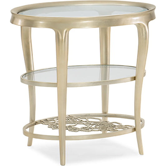 Wild Flower by Caracole in natural and oracle silver leaf. Made from cast metal, glass in a transitional style.