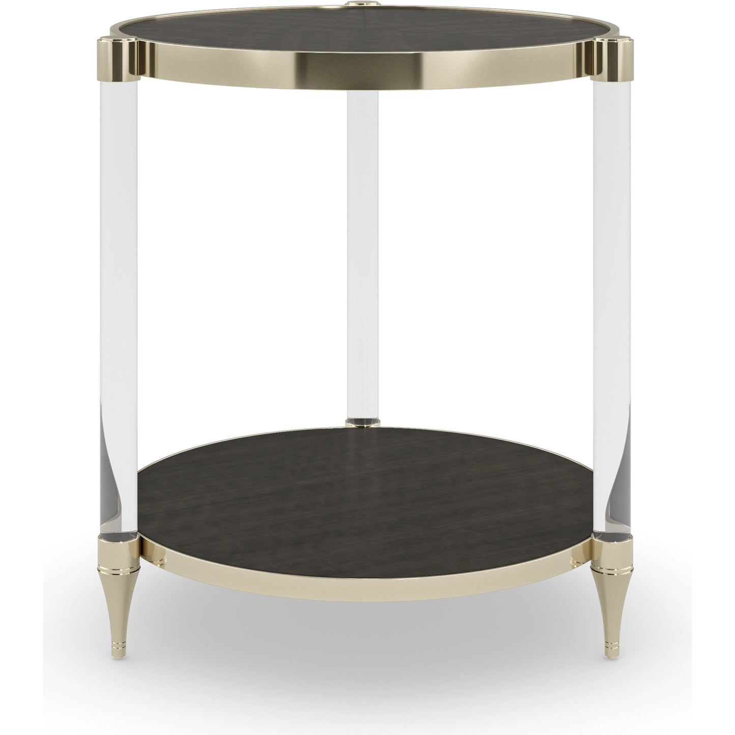 001 SI-1955668 | Additional Silo | End Game by Caracole in acrylic, gold and charred bark, whisper of gold. Made from birch, metal, acrylic, dyed makore in a modern style.