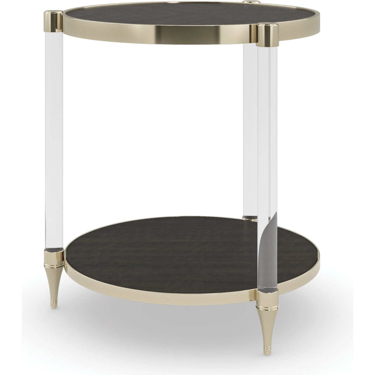003 SI-1955668 | Additional Silo | End Game by Caracole in acrylic, gold and charred bark, whisper of gold. Made from birch, metal, acrylic, dyed makore in a modern style.
