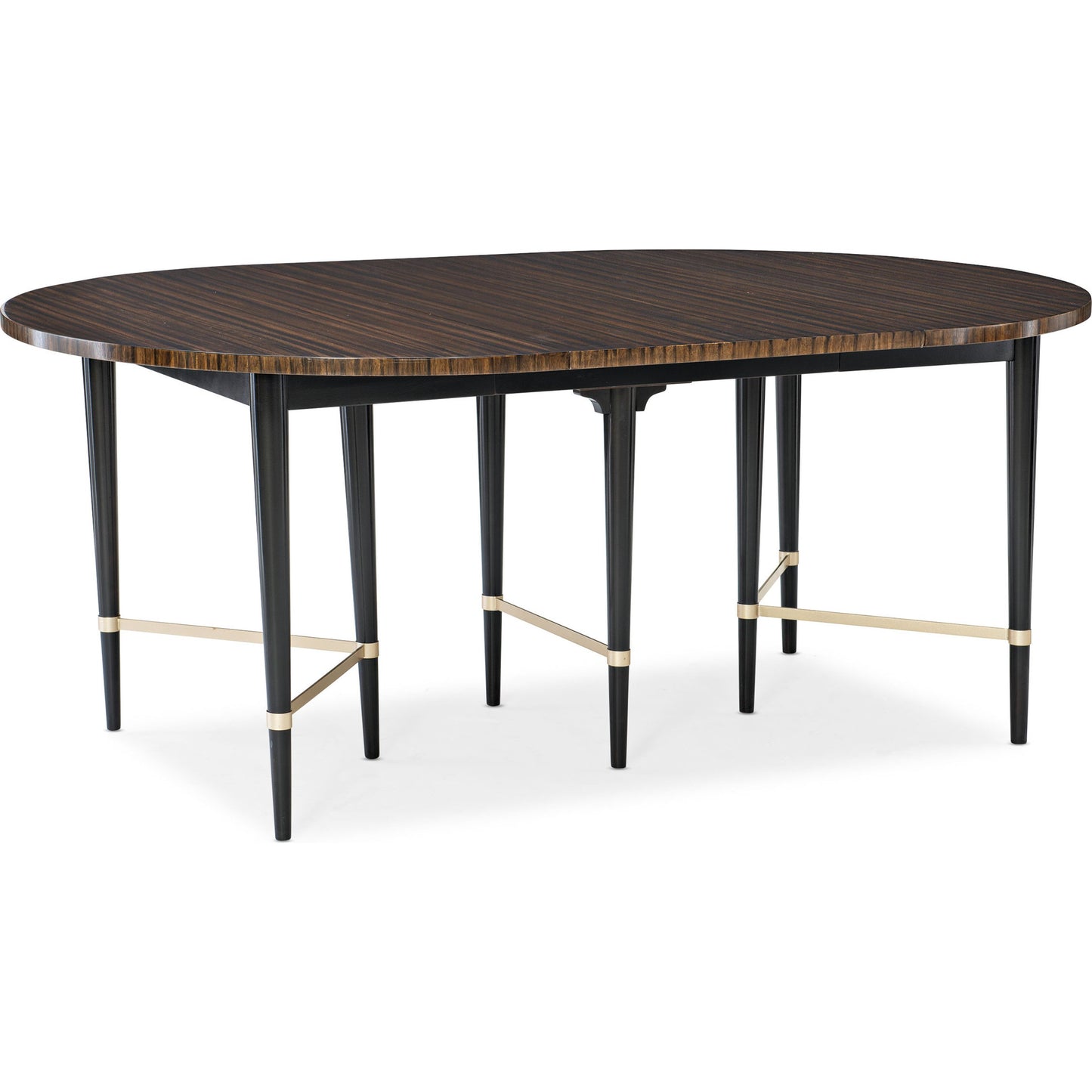 007 SR-783846 | Additional Silo | Long and Short of It by Caracole in black and saddle, black saddle, neutral metallic. Made from birch, quartered paldao in a transitional style.