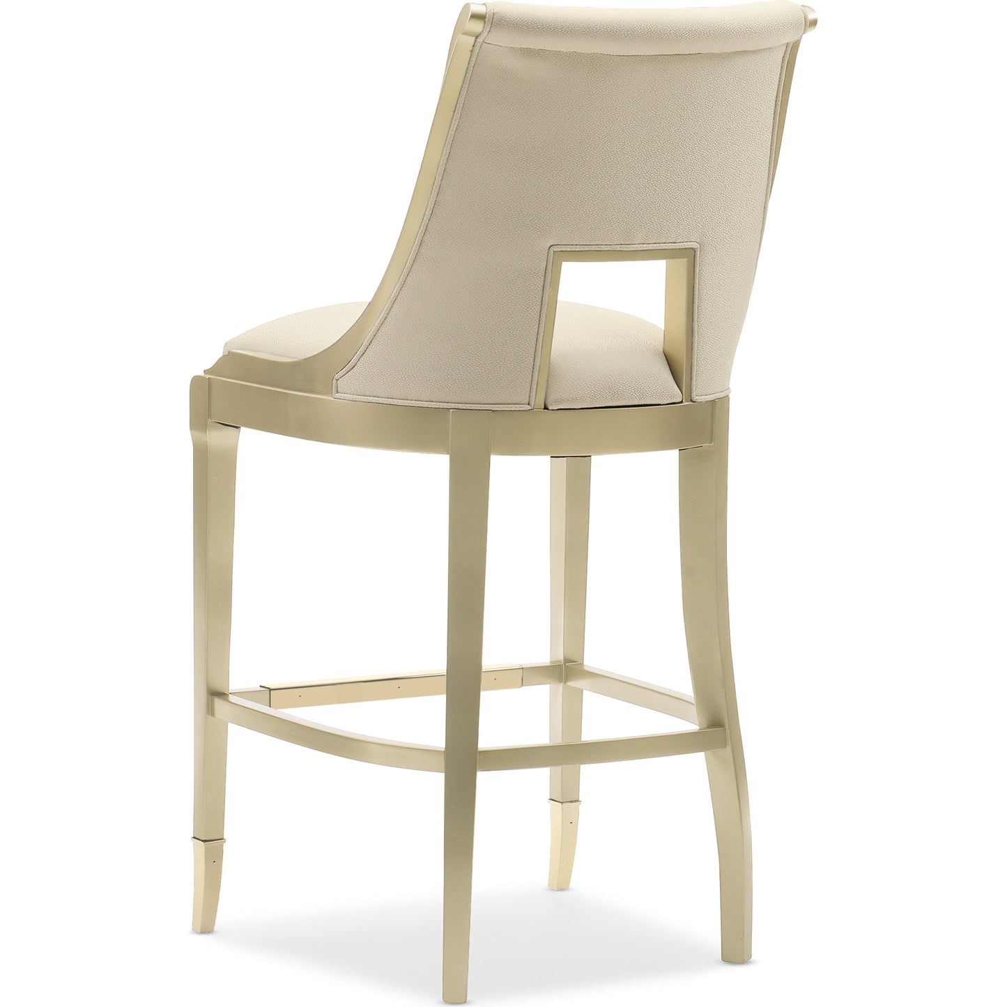 004 SR-877740 | Additional Silo | In Good Taste Bar Stool by Caracole in gold and allusion gold. Made from birch in a modern style.