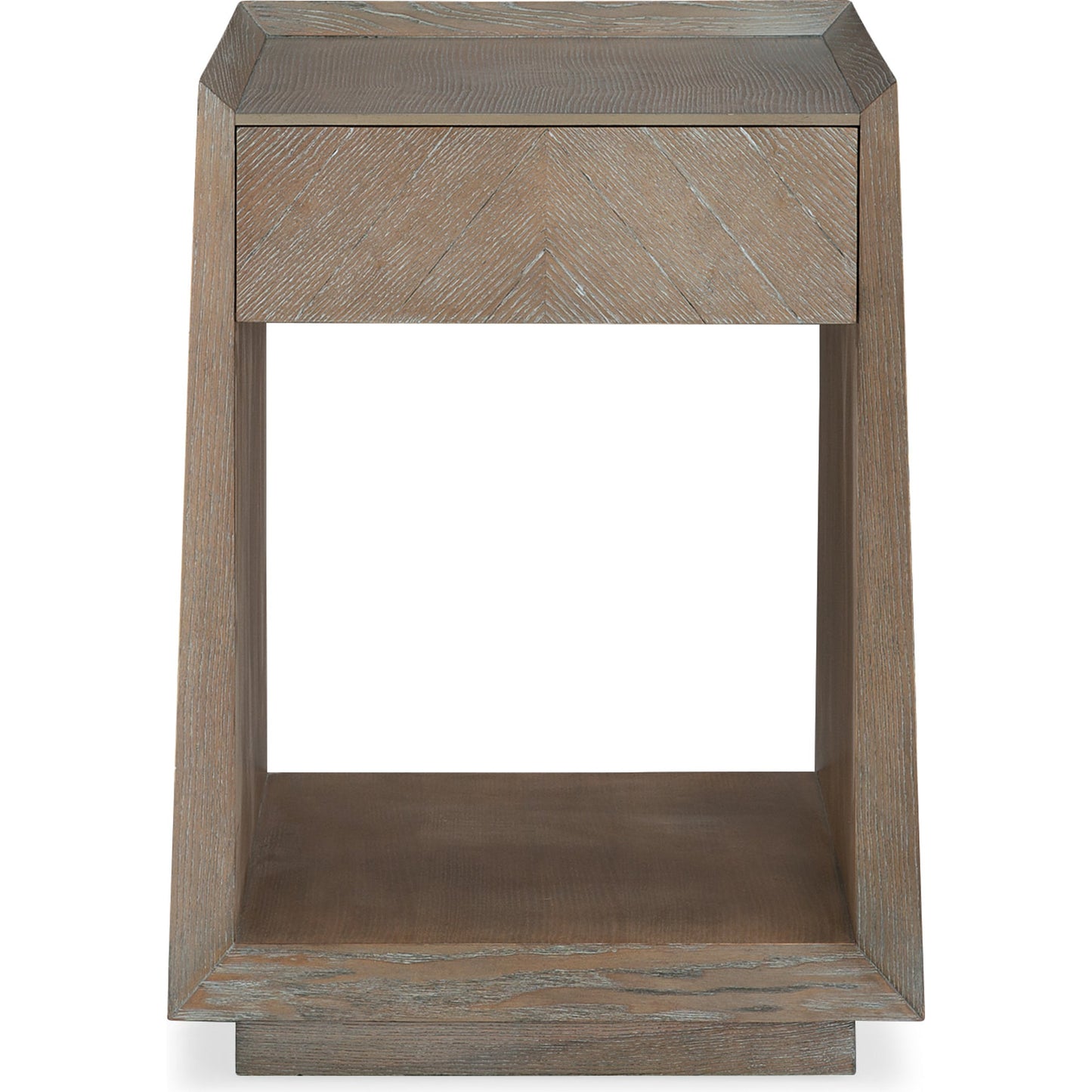 002 SR-877702 | Additional Silo | Bridges End Table by Caracole in ash, gold and ash driftwood, sundance gold. Made from ash in a modern style.