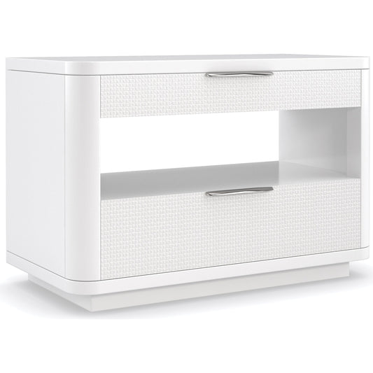 In Touch by Caracole in cloud, white, nickel and cloud white. Made from birch, maple in a modern style.