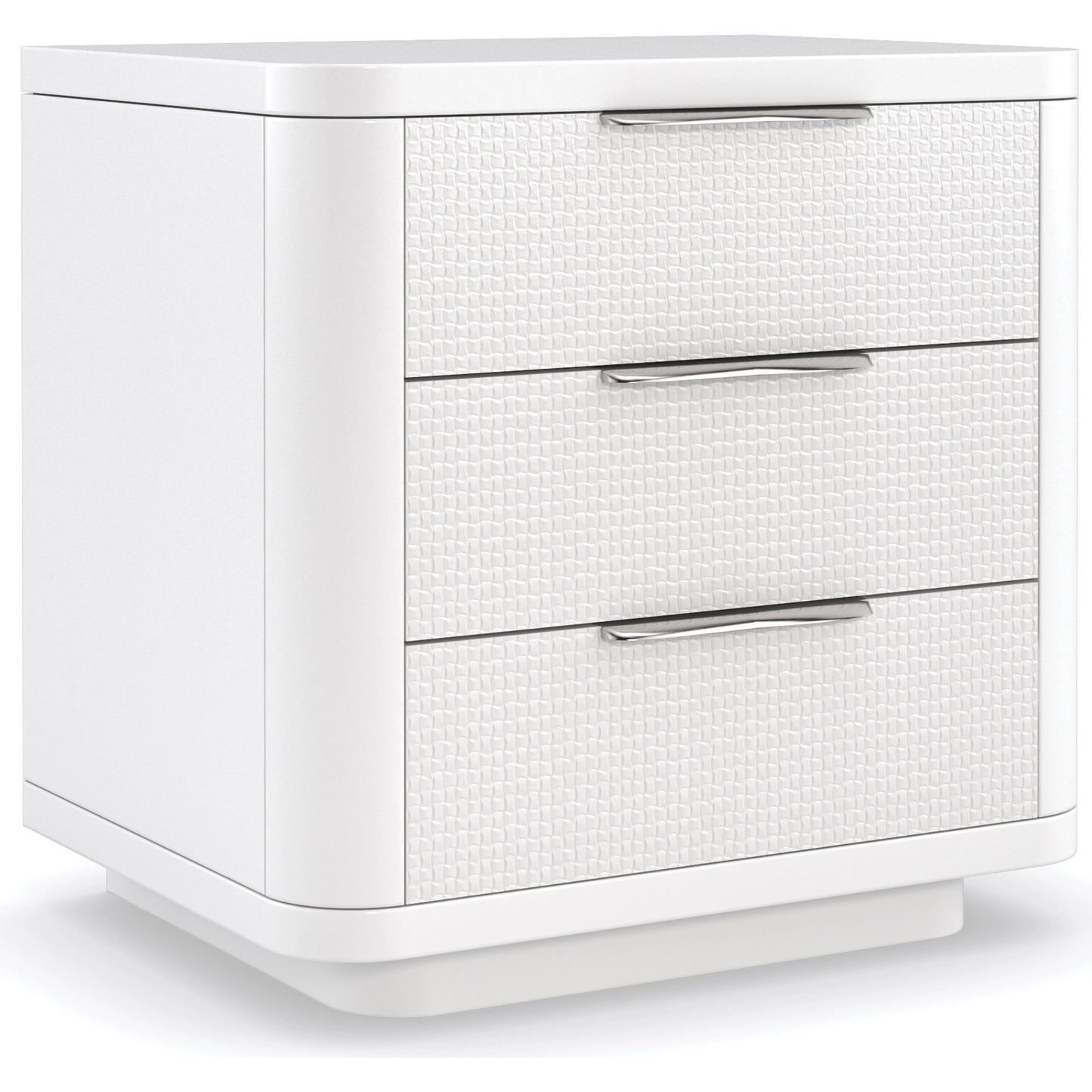 001 SI-1955698 | Additional Silo | Touch Base by Caracole in cloud, white, nickel and cloud white. Made from birch in a modern style.