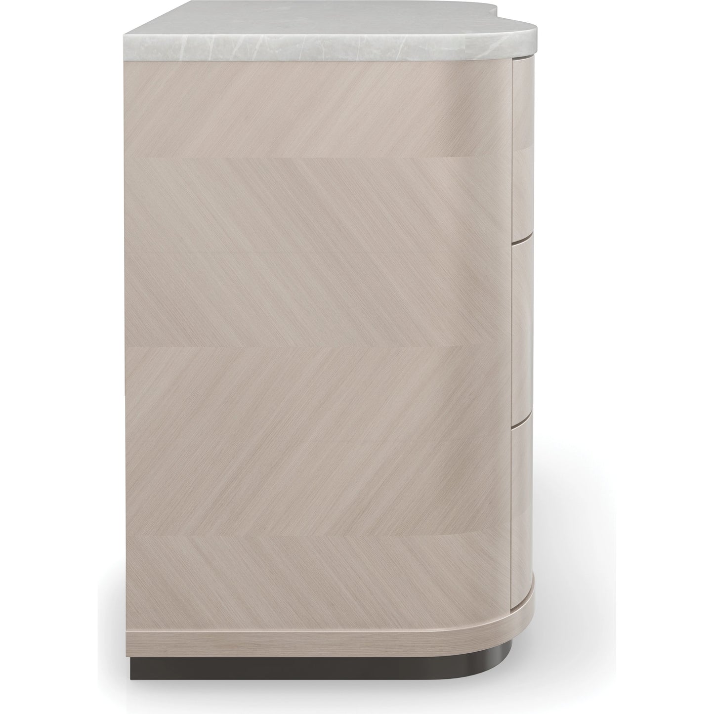 004 SI-1955749 | Additional Silo | Nomadic by Caracole in bronze, white, marble and moonstone, seal skin. Made from birch, marble, koto in a modern style.