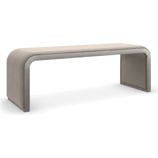 Traverse by Caracole in taupe, silver and silver driftwood. Made from ash, ash in a modern style.
