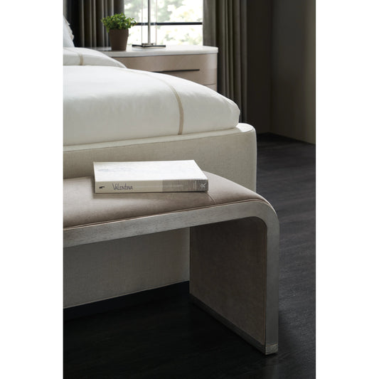 Traverse by Caracole in taupe, silver and silver driftwood. Made from ash, ash in a modern style.