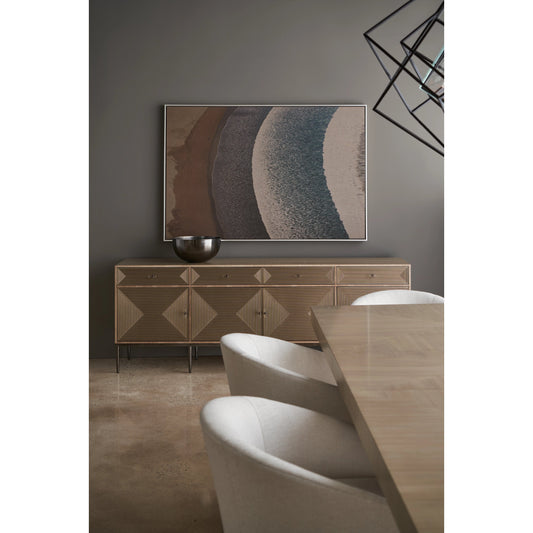 Low Rise by Caracole in bronze, gray and woodland gray, sparkling argent, deep bronze. Made from birch, metal, coffee japenese sen in a modern style.