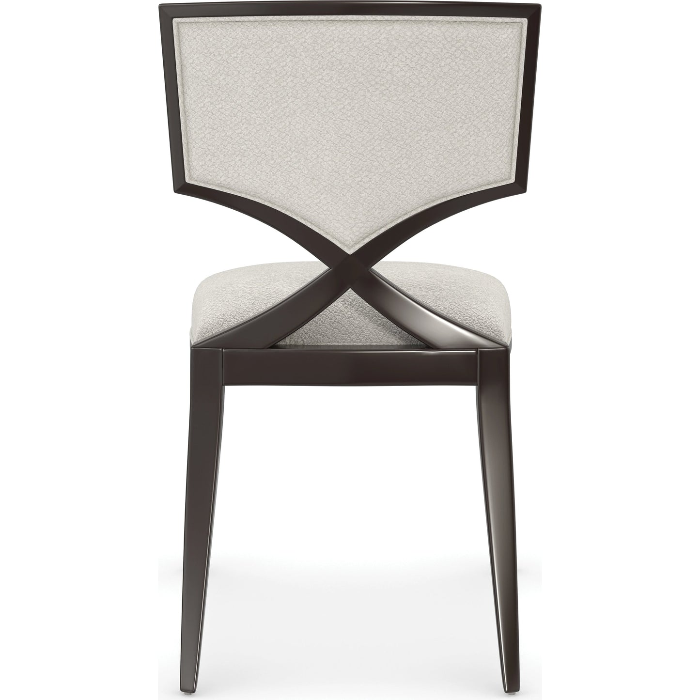 005 SI-1955772 | Additional Silo | First Chair by Caracole in ivory, dark chocolate, bronze and dark chocolate. Made from birch in a modern style.