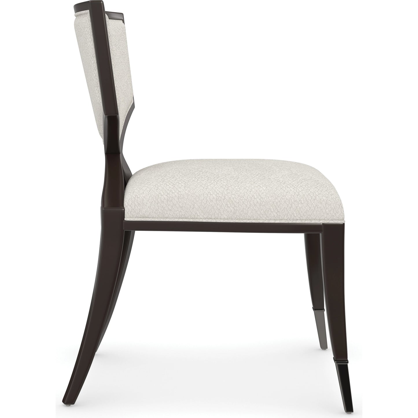 004 SI-1955772 | Additional Silo | First Chair by Caracole in ivory, dark chocolate, bronze and dark chocolate. Made from birch in a modern style.