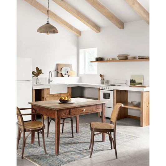 Claire CLE-03 Rug by Loloi in ocean, gold. Made from 100% polyester in a transitional style.