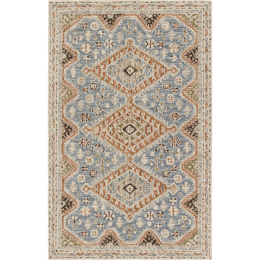 001 SI-1973428,SI-1973429,SI-1973430,SI-1973431,SI-1973432 | Primary Silo | Cardamom COM17 Rug by Jaipur Living in blue, brown. Made from 100% wool in a unique style.