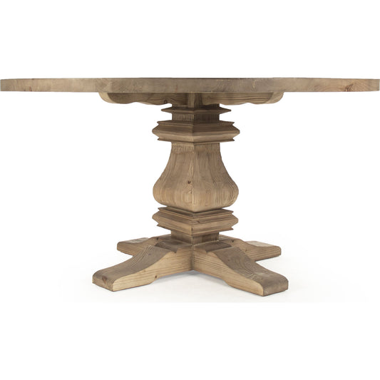 Max Dining Table by Zentique in brown and pine. Made from pine in a cottage & farmhouse style.