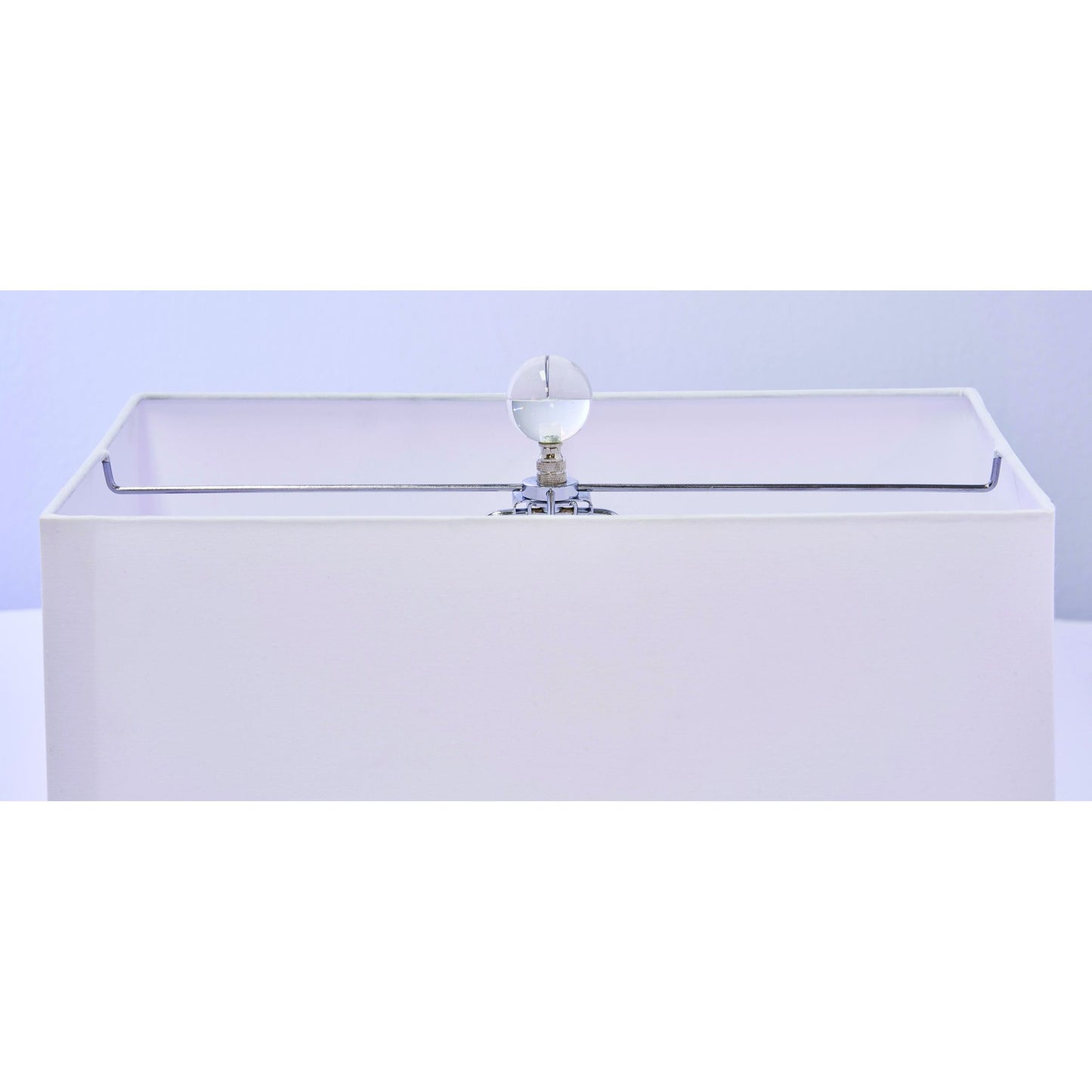 005 SR-388224 | Additional Silo | Blair Lamp by Couture Lamps in white, silver leaf, clear optic crystal. Made from resin, mdf, crystal in a transitional style.