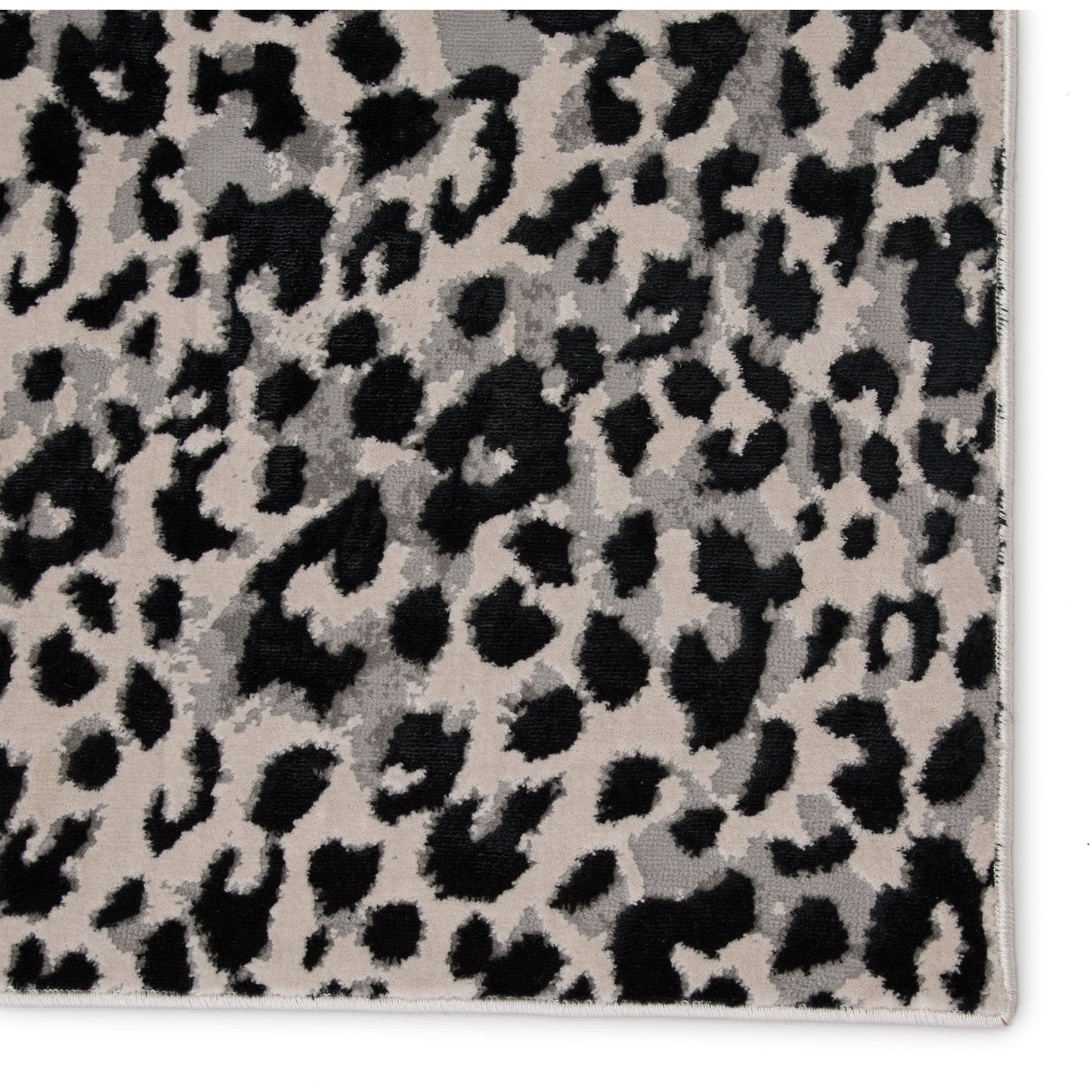 004 SR-816281 | Closeup | Catalyst CTY07 Rug by Jaipur Living in gray, black. Made from 35% metallic polyester, polypropylene, 30% polyester in a unique style.