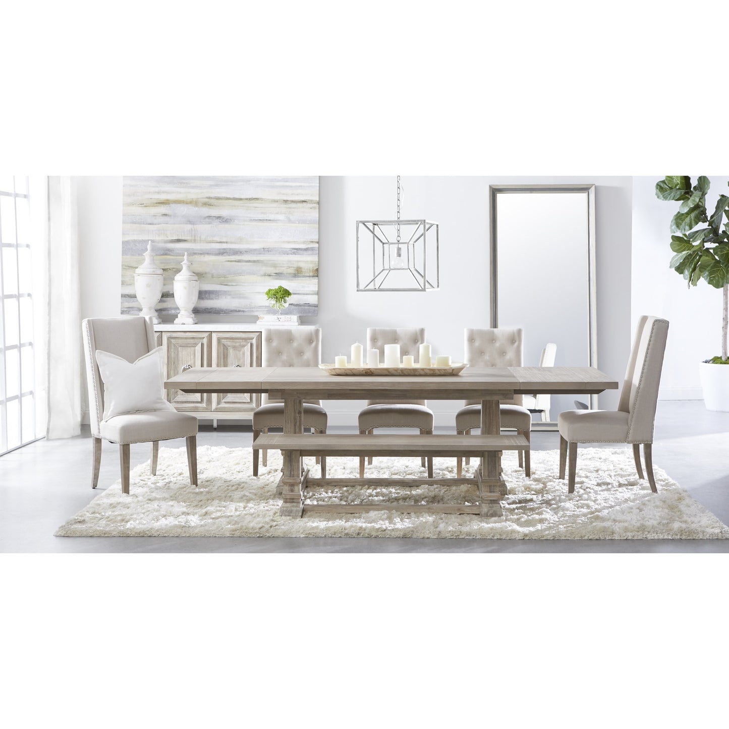 003 SR-387124 | Additional Silo | Caden Mirror by Essentials For Living in cream elm, gray pine. Made from reclaimed elm, reclaimed pine, glass in a modern style.