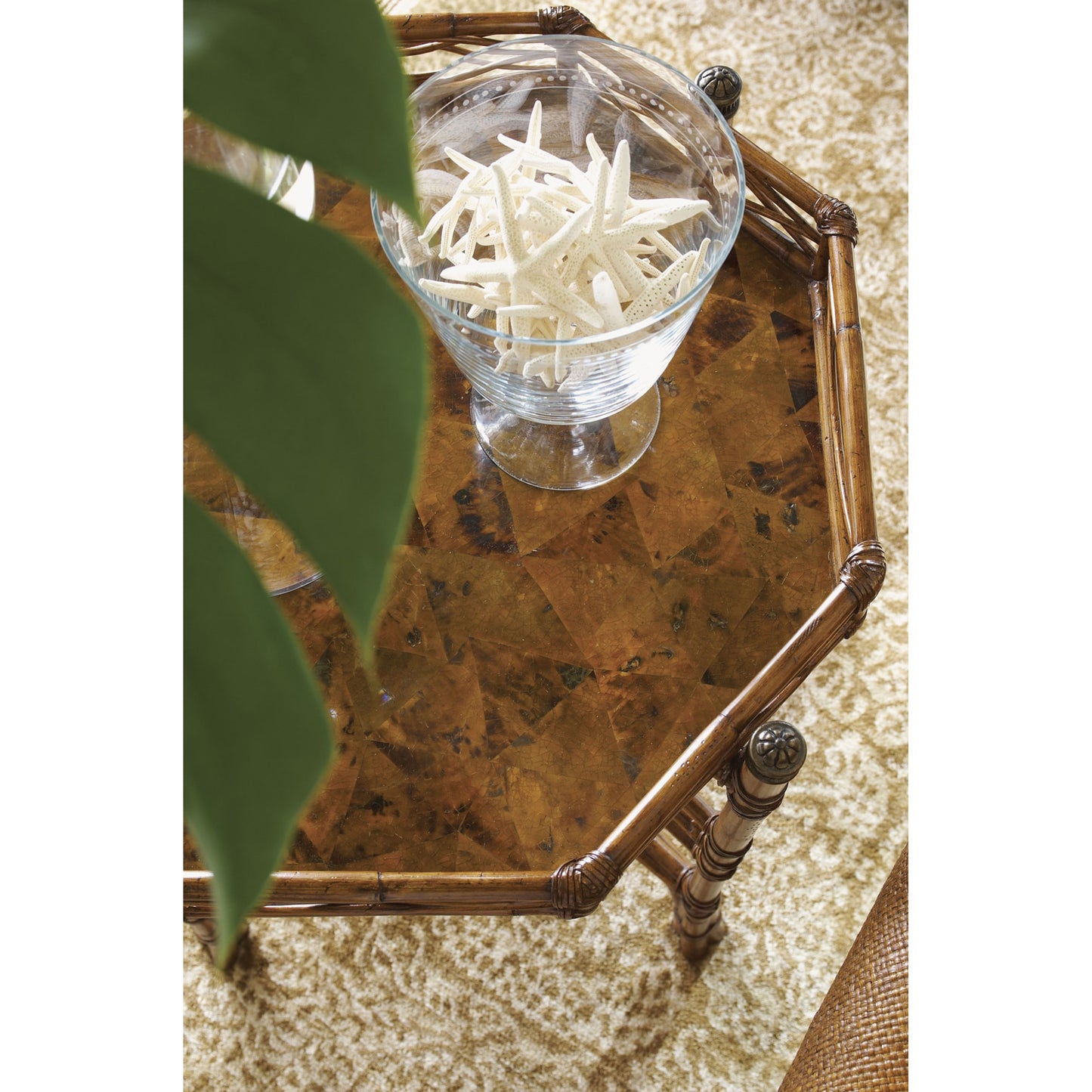 004 SR-836190 | Lifestyle | Key Largo End Table by Tommy Bahama Home. Made from unique in a coastal style.