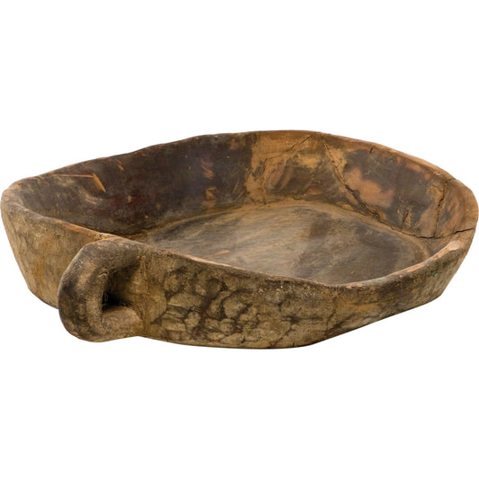 Wooden Tray Chipatti Bowl by Global Views. Made from recycled wood, artifact in a eclectic & global style.