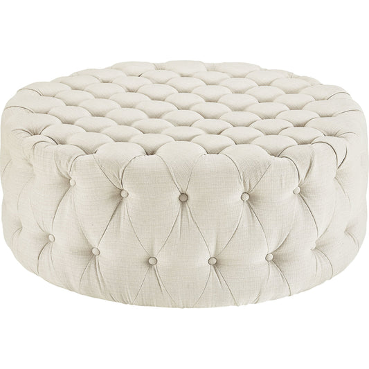 Nevaeh Ottoman by Evans & Londeen. Made from plywood, foam, fabric, yuhua fabric, seat cushion: 22kg, m3 density foam, back cushion:18kg, m3 density foam. 5pcs black plastic legs, solid wood in a modern style.