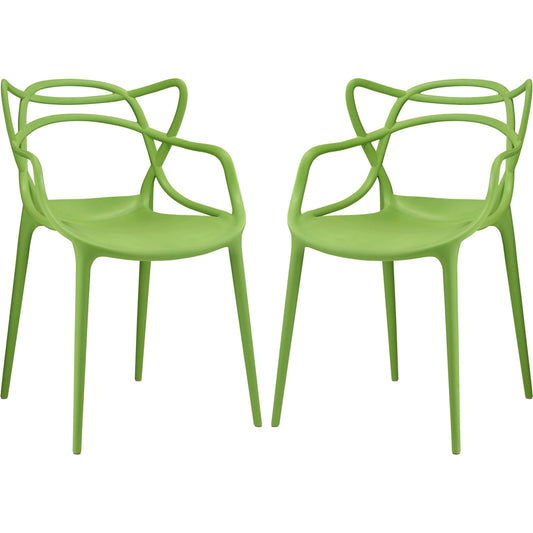 Grafton Dining Set (Set of 2) by Evans & Londeen. Made from plastic foot guide in a modern style.