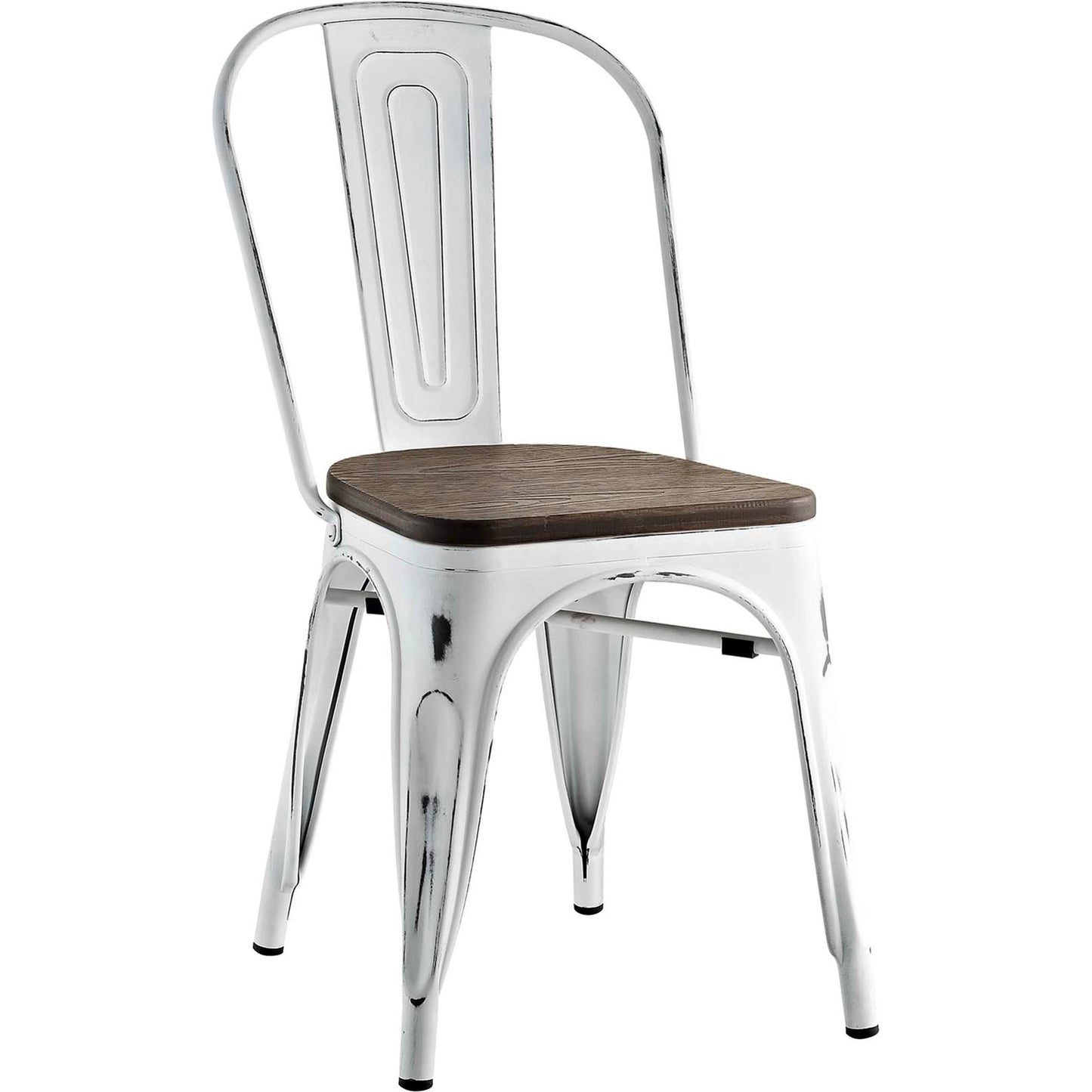 004 SI-1926044 | Additional Silo | Galton Dining Chair (Set of 2) by Evans & Londeen. Made from distressing powder coated steel, laminated bamboo cushion with paint in a modern style.