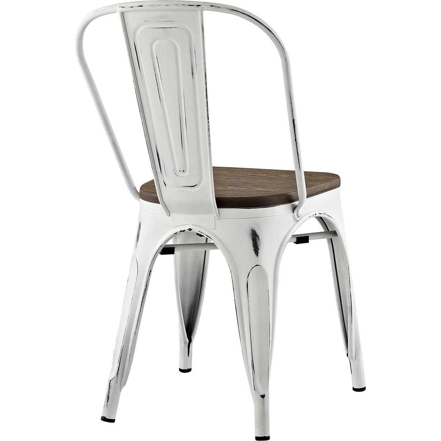 008 SI-1926044 | Additional Silo | Galton Dining Chair (Set of 2) by Evans & Londeen. Made from distressing powder coated steel, laminated bamboo cushion with paint in a modern style.