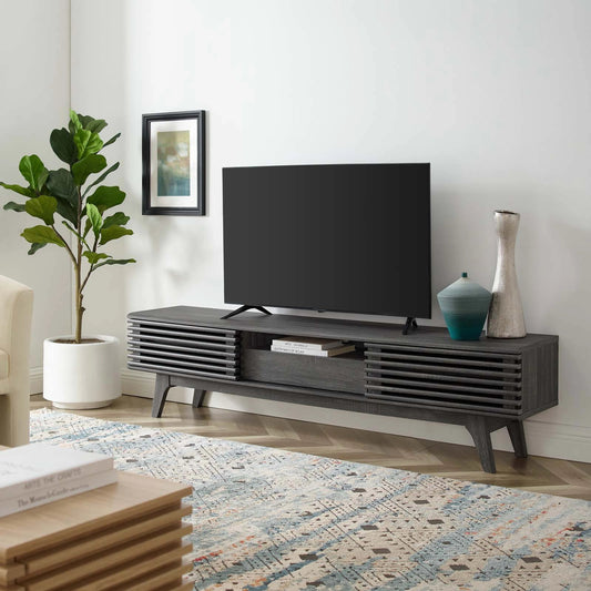 Rennell 70" TV Stand by Evans & Londeen. Made from particle board, mdf in a modern style.