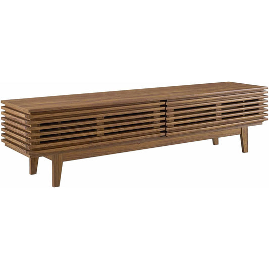 Rennell 71" TV Stand by Evans & Londeen. Made from foam pad, metal bar, pen duplo, cover, key l4 in a modern style.