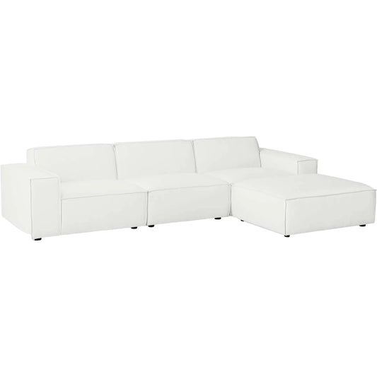 Kendall 4-Piece Sectional Sofa by Evans & Londeen. Made from foam density is 30kg, m3, spring pocket, 100% polyester, legs rubberwood wood, pine solid wood in a modern style.