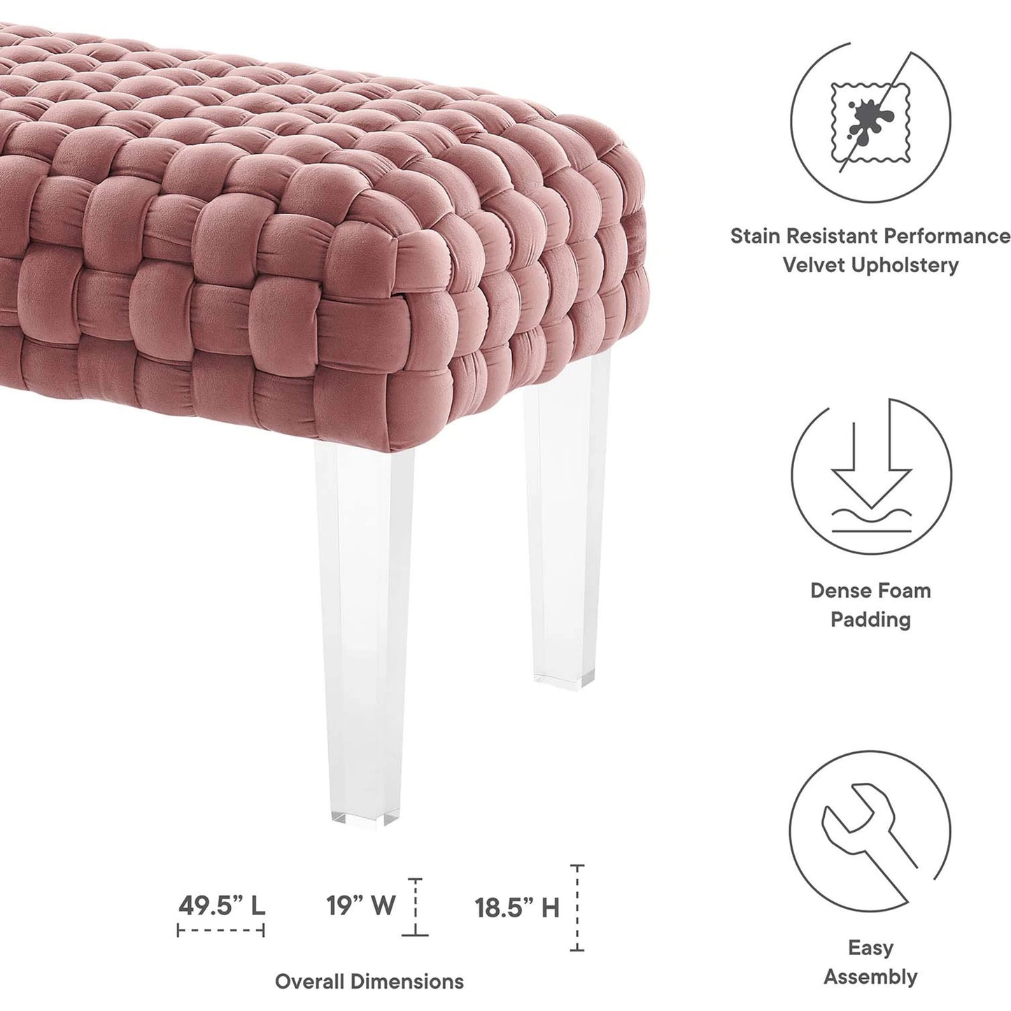 021 SI-1928709 | Additional Silo | Skagway Woven Ottoman by Evans & Londeen. Made from plywood, seat: top foam density 38kg, m3 with thickness 20mm, 100% polyester, white foot pad at the bottom, solid wood in a modern style.