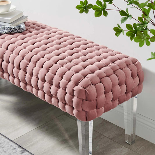 Skagway Woven Ottoman by Evans & Londeen. Made from plywood, seat: top foam density 38kg, m3 with thickness 20mm, 100% polyester, white foot pad at the bottom, solid wood in a modern style.