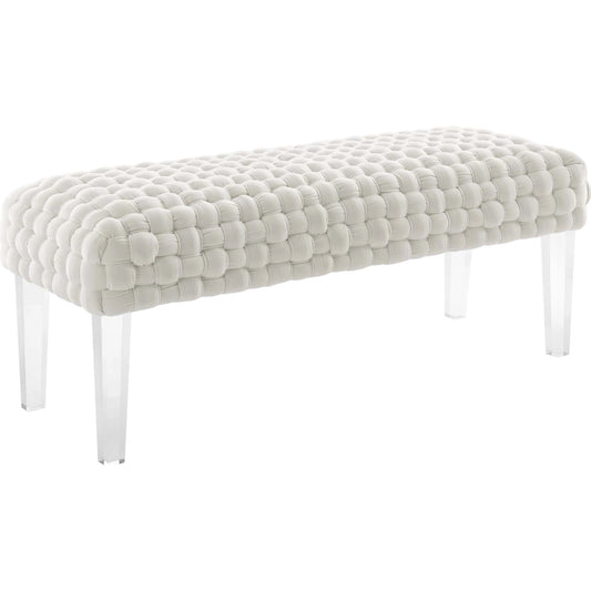 Skagway Woven Ottoman by Evans & Londeen. Made from plywood, seat: top foam density 38kg, m3 with thickness 20mm, 100% polyester, white foot pad at the bottom, solid wood in a modern style.