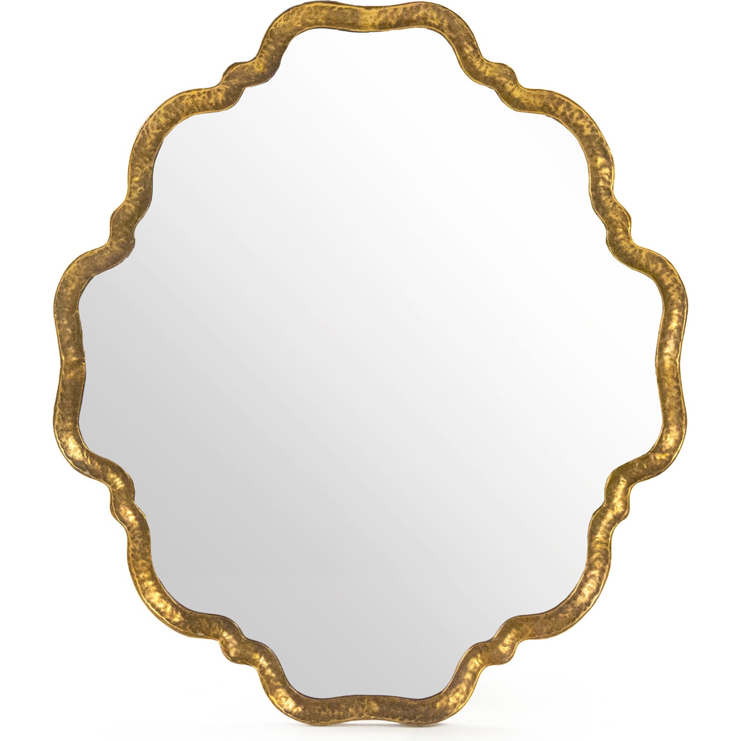 002 S-336838 | Additional Silo | Carel Mirror by Zentique in distressed gold and iron, mirror, mdf. Made from iron, mirror, mdf in a transitional style.