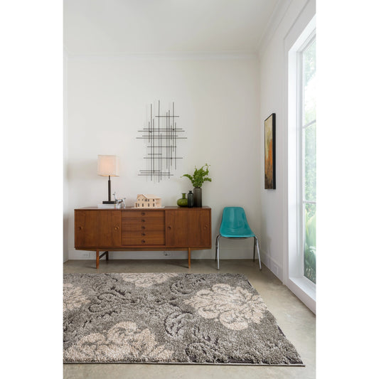Enchant EN-03 Rug by Loloi in smoke, beige. Made from 100% polypropylene in a transitional style.