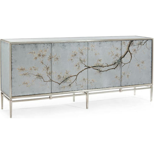 Falling Branch Credenza by John-Richard in natural. Made from steel in a eclectic & global style.