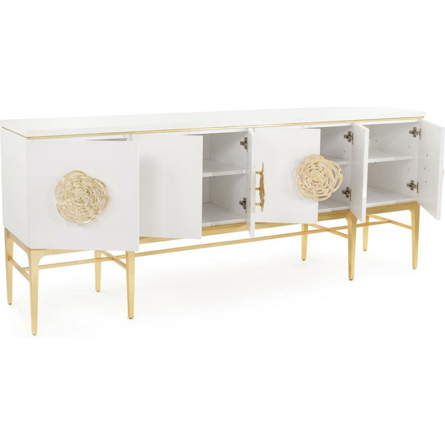 002 SR-864918 | Additional Silo | Moder Sideboard by John-Richard in ash, beluga, gold. Made from acrylic, steel in a transitional style.