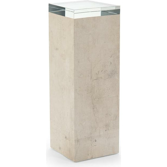 Loftus Pedestal Alto by John-Richard in natural. Made from crystal in a modern style.