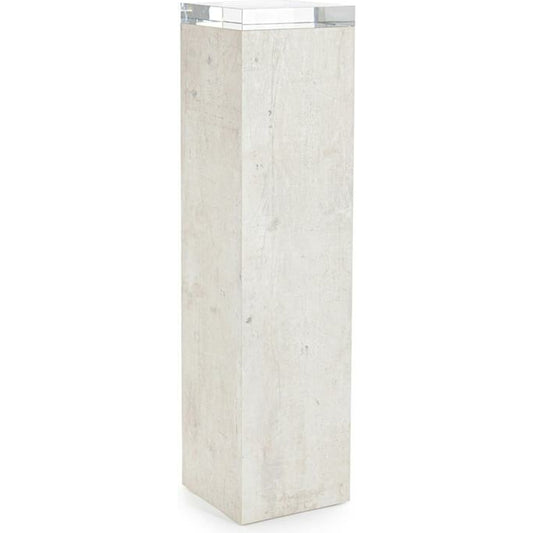 001 SR-884727 | Primary Silo | Loftus Pedestal by John-Richard in natural. Made from crystal in a transitional style.
