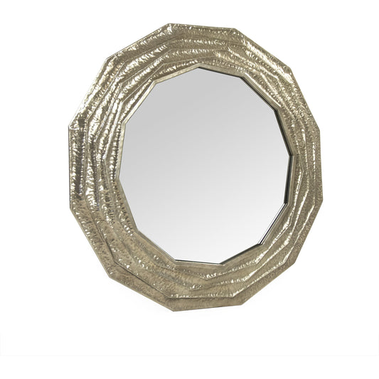 Marcelle Mirror by Zentique in pale gold and iron, mirror, mdf. Made from iron, mirror, mdf in a modern style.