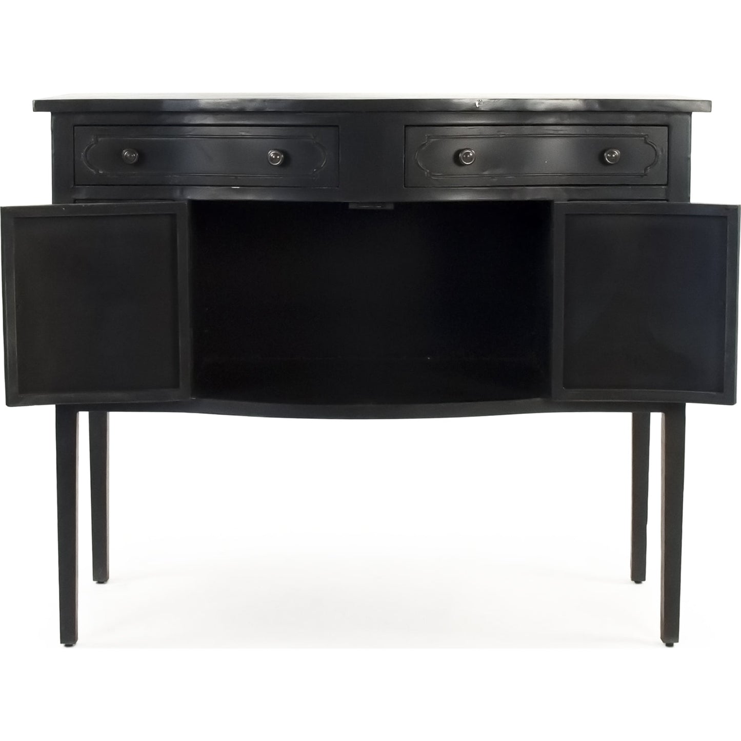 003 S-336941 | Additional Silo | Corbyn Metal Console by Zentique in dark gray and metal. Made from metal in a traditional style.
