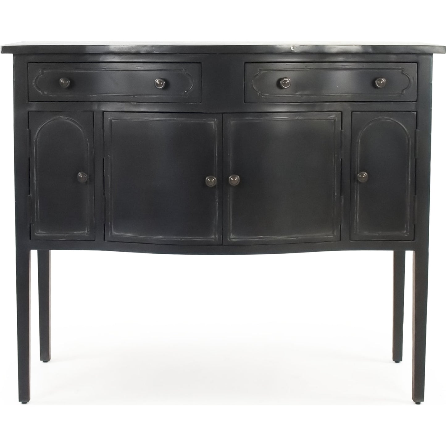 002 S-336941 | Additional Silo | Corbyn Metal Console by Zentique in dark gray and metal. Made from metal in a traditional style.
