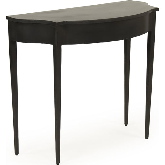 Barre Table by Zentique in dark gray and metal. Made from metal in a modern style.