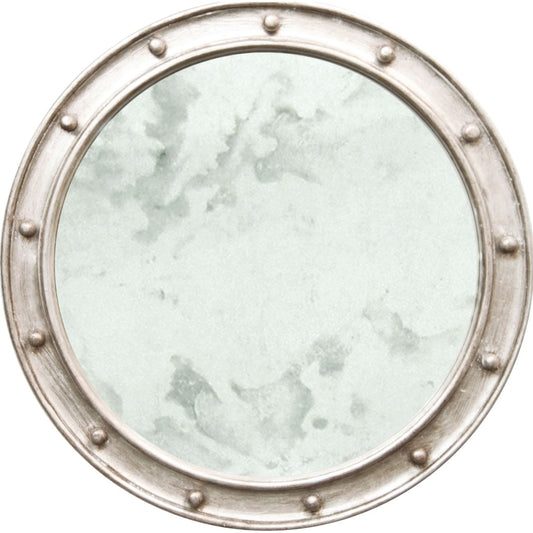 Federal Round Antique Mirror by Worlds Away. Made from hardwood solids, glass in a traditional style.