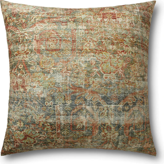 FP0005 Pillow by Loloi in spice, multi. Made from 100% polyester in a eclectic & global style.