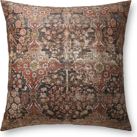 001 SR-900926 | Primary Silo | FP0013 Pillow by Loloi in red, multi. Made from 100% polyester in a traditional style.