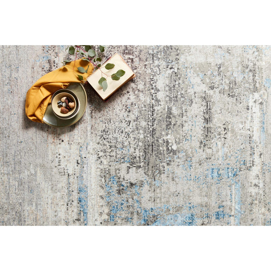 Franca FRN-05 Rug by Loloi in gray, ocean. Made from 65% viscose, 35% polyester in a unique style.