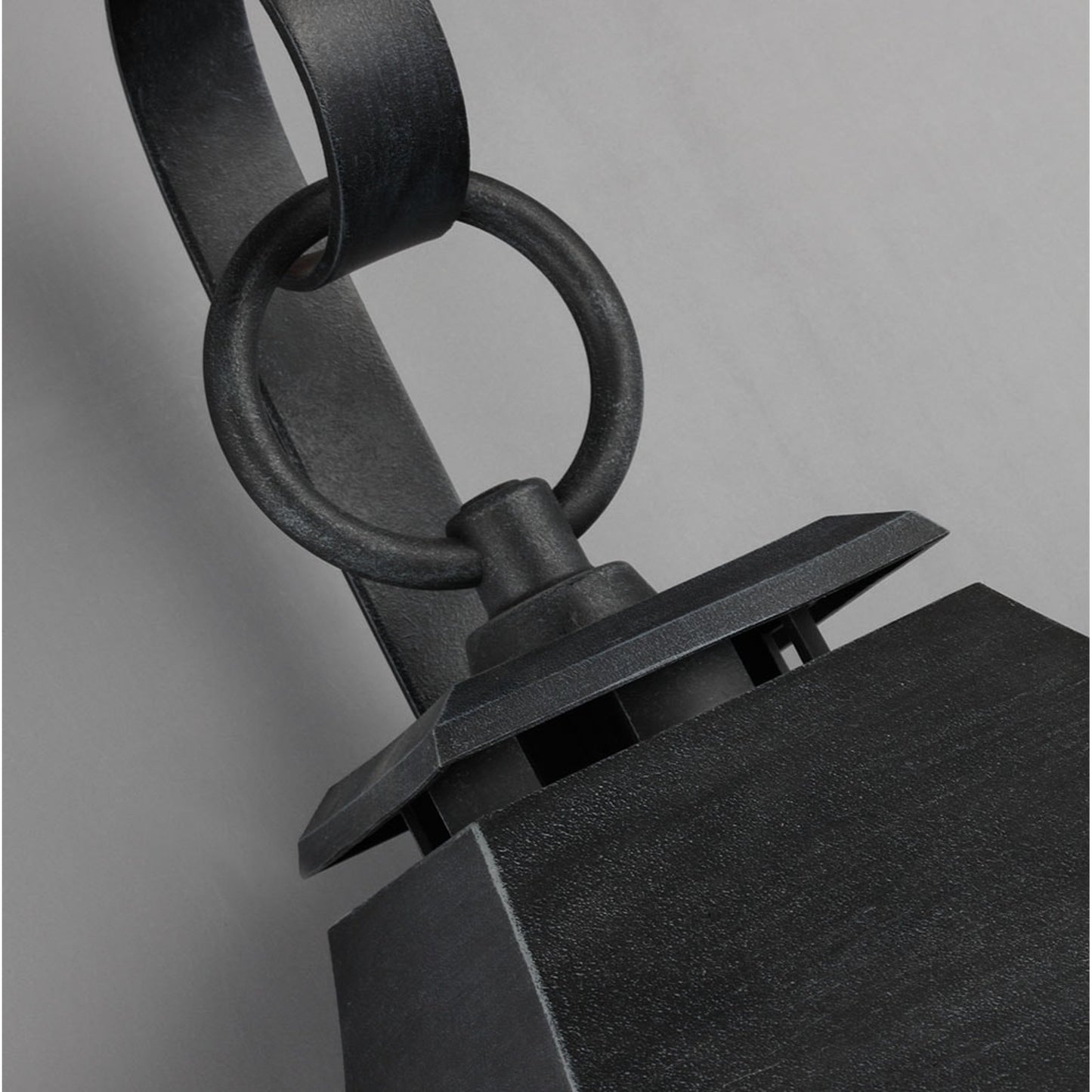 007 S-285519,S-285521,S-285523,S-285525 | Additional Silo | Shepherd Sconce by Generation Lighting in dark weathered zinc. Made from stonestrong in a traditional style.