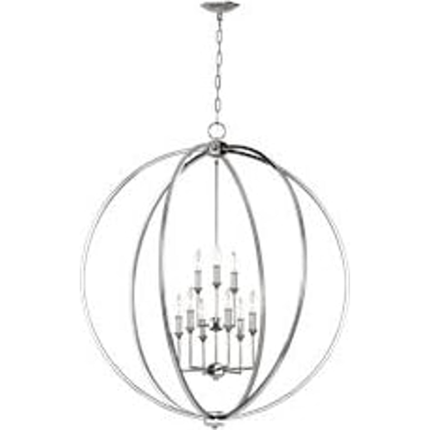 003 S-284316 | Additional Silo | Corinne Chandelier by Generation Lighting in polished nickel. Made from steel in a modern style.