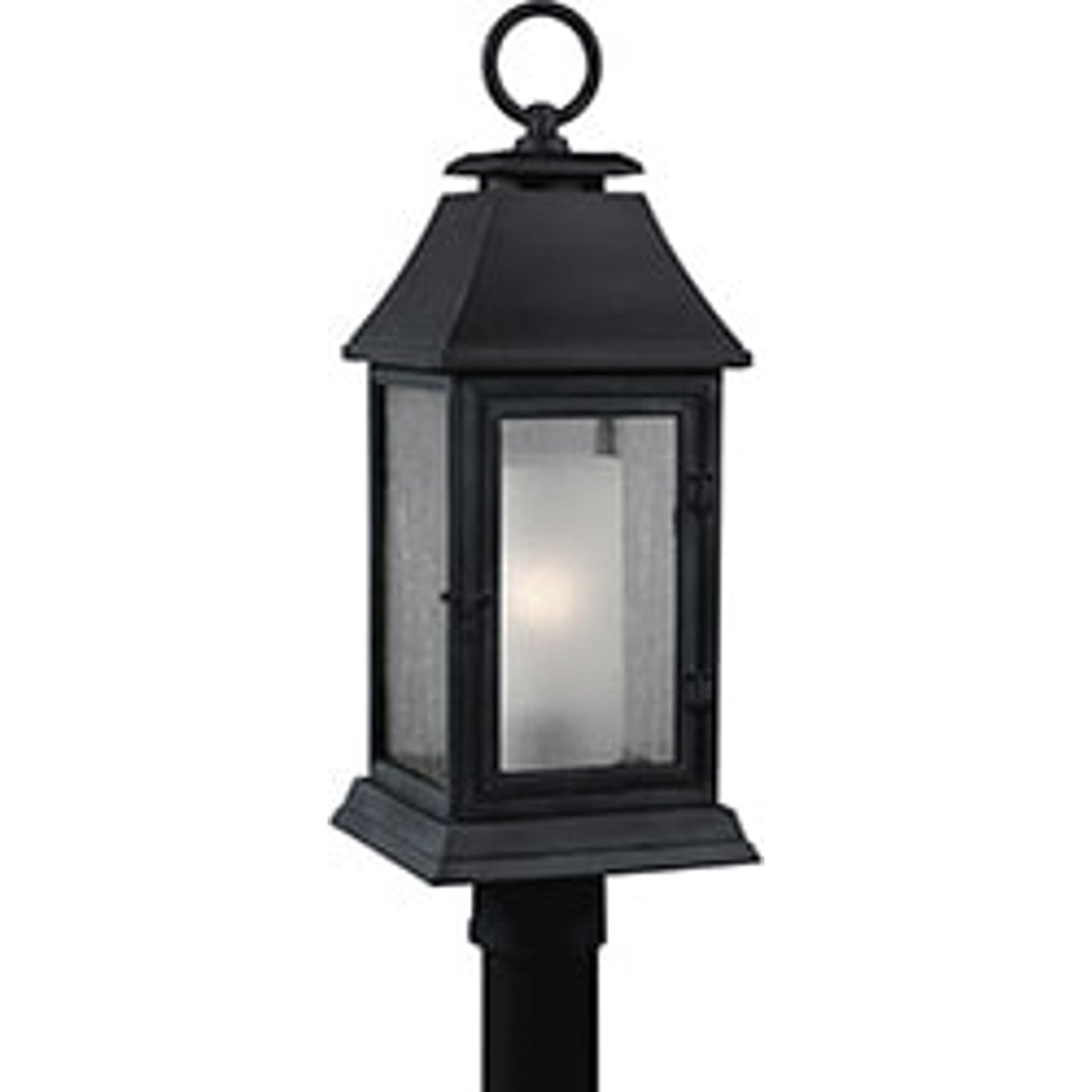 001 S-285517 | Primary Silo | Shepherd Outdoor Post by Generation Lighting in dark weathered zinc. Made from stonestrong in a traditional style.